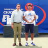Joao Morgado, campeón del ITF Junior Béjar 2024, junto al concejal de Deportes