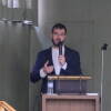 Jaime Harguindey García durante su conferencia sobre el XI duque de Béjar