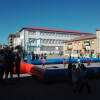 Jugando un partido de baloncesto en la plaza de Santa Teresa en Béjar