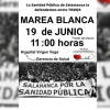 Cartel convocatoria Marea Blanca 19 de junio