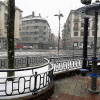 Vista de la Plaza e España durante la nevada