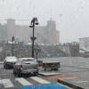 Plaza Mayor de Béjar nevando