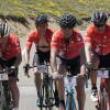 Pedro Delgado, Santi Blanco y Miguel Indurain durante la marcha