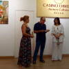 Inauguración de la exposición de pintura de Pilar Salinas en el Casino Obrero
