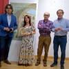 4 personas posando durante la presentación del libro Pinceladas de Historia Bejarana
