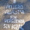 pintada en la carretera de San Bartolome de Béjar 