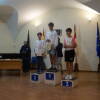 Podium del X Torneo de Ajedrez Ferias de Béjar en el Claustro del CMC San Francisco