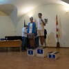 Podium del X Torneo de Ajedrez Ferias de Béjar en el Claustro del CMC San Francisco