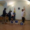 Podium del X Torneo de Ajedrez Ferias de Béjar en el Claustro del CMC San Francisco