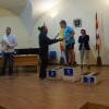 Podium del X Torneo de Ajedrez Ferias de Béjar en el Claustro del CMC San Francisco