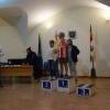 Podium del X Torneo de Ajedrez Ferias de Béjar en el Claustro del CMC San Francisco