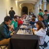 Partidas del X Torneo de Ajedrez Ferias de Béjar en el Claustro del CMC San Francisco