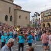 Cientos de personas durante el pregón en la plaza mayor de Béjar