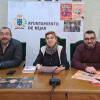 José Ángel Castellano  y Ana Vicente Peralejo, junto al técnico de Cultura del  Ayuntamiento de Béjar