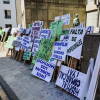 Protesta sanitaria frente al hospital Virgen del Castañar de Béjar
