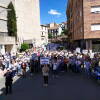 Protesta sanitaria frente al hospital Virgen del Castañar de Béjar
