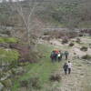 Efectivos durante la búsqueda y posterior rescate del agente forestal en Guadramiro