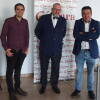 Carlos Javier Salgado, UPL, Ventura Velasco, Cámara de comercio de Béjar y Luis Mariano Santos, procurador de UPL en Valladolid