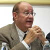 Manuel Antonio Marcos durante la presentación  de Historia, lingüística y geografía del topónimo Béjar en el Casino Obrero