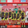 Los chicos de la Escuela de Ciclismo de Béjar en el podium
