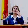 Yolanda Izard durante la Presentación de "Solo triste de Oboe" en el CEM San Francisco