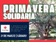 Cartel de la Primavera Solidaria de Cruz Roja en Béjar con ruta natural desde el Parque de la Corredera y comida solidaria en la Fuente del Lobo el 21 de marzo.