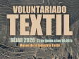 Cartel de la jornada de voluntariado del textil organizada por La Lanzadera en el Museo de la Industria Textil de Béjar