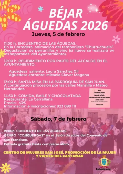 Cartel programación Aguedas Béjar 2026