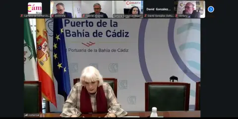 Teófila Martínez interviene en la jornada online organizada por la Cámara de Comercio de Béjar sobre el Corredor Oeste Ruta de la Plata.