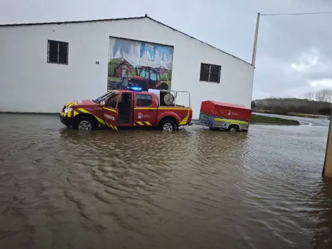 Inundaciones en el municipio de La Maya tras el paso de la borrasca Leonardo en la provincia de Salamanca
