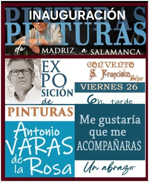 Cartel exposición Antonio Varas, De Madriz a Salamanca