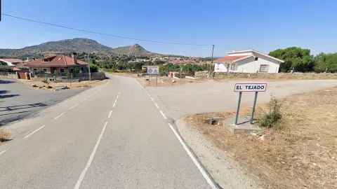 Acceso a la localidad de El Tejado de Béjar