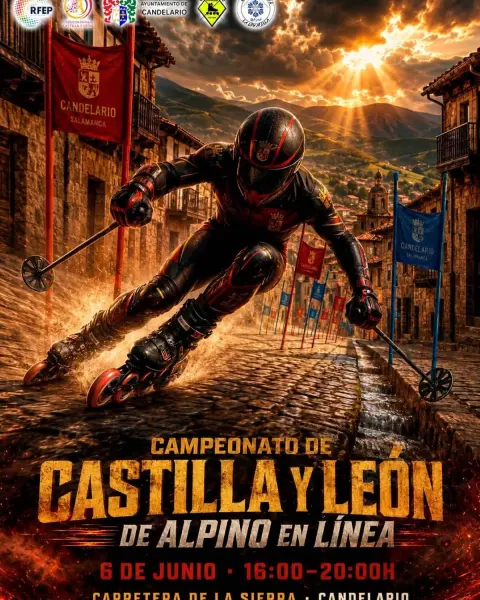 Cartel promocional Campeonato de Castilla y León de Alpino en Línea