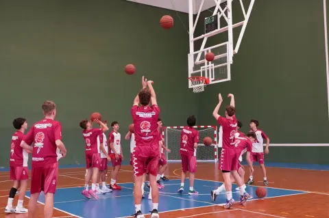 Entrenamiento de las preselecciones de baloncesto de Castilla y León