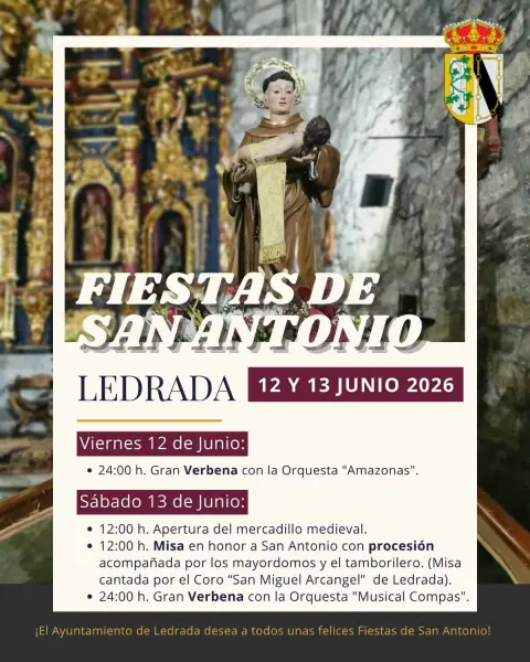 Cartel Fiestas de San Antonio, Ledrada 2026