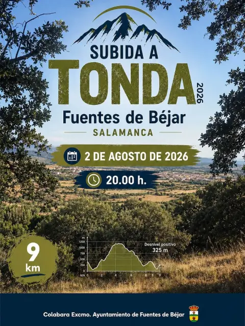 Cartel Subida a Tonda 2026, Fuentes de Béjar
