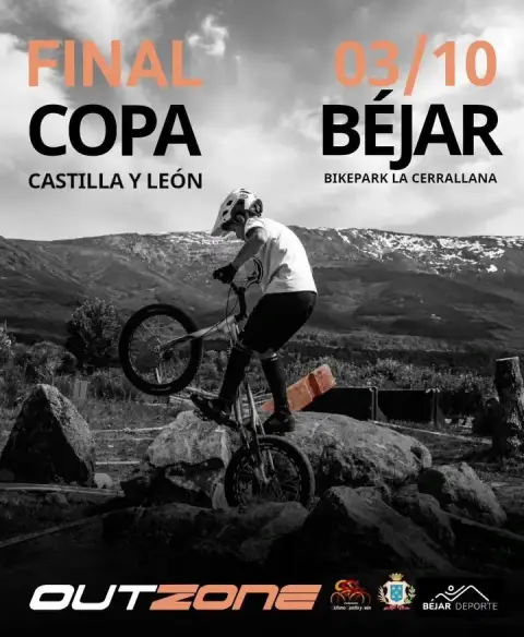 Cartel Copa Castila y León de Trial que se disputa en Béjar