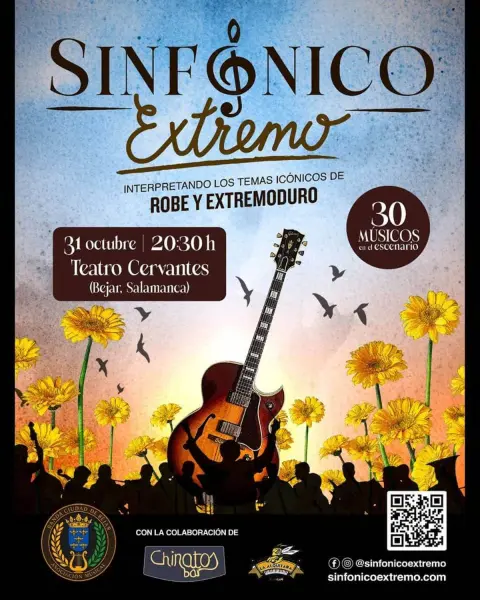 Cartel Sinfónico Extremo, 31 de octubre en el Teatro Cervantes de Béjar