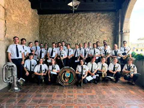 Integrantes de la Banda Municipal de Música de Béjar