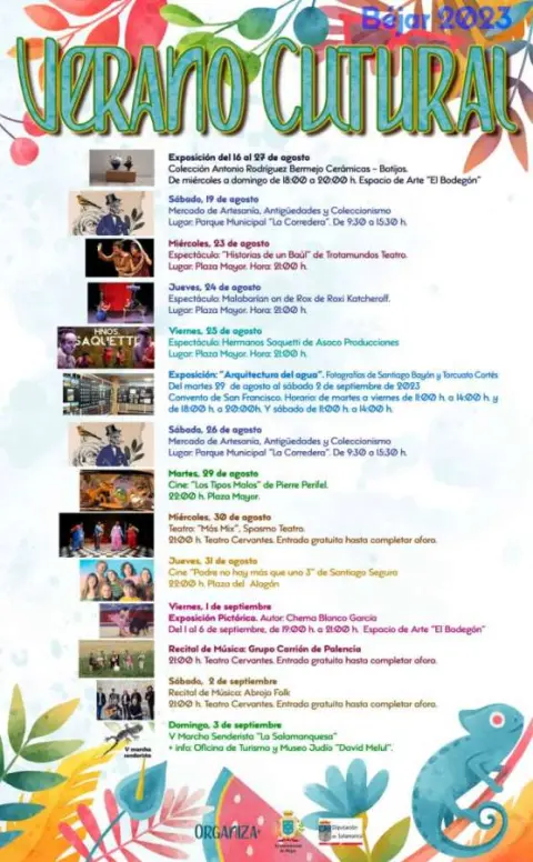 Cartel Verano Cultural Béjar 2023
