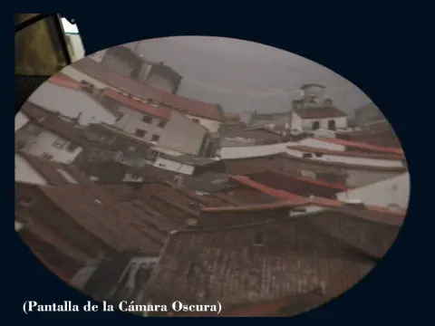 Pantalla de la cámara oscura de Béjar