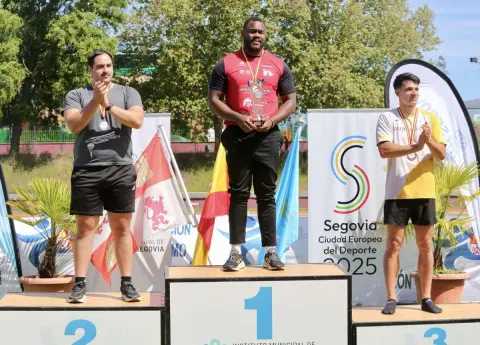 Rubén Matas Sánchez en el pódium del Campeonato de Castilla y León Absoluto