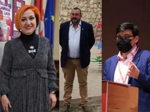 Collage con los 3 candidatos socialistas bejaranos