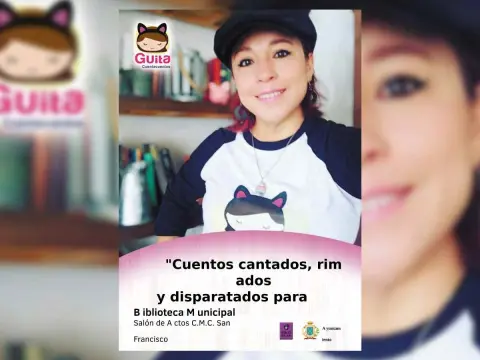 Cartel del nuevo cuentacuentos en la Biblioteca de Béjar