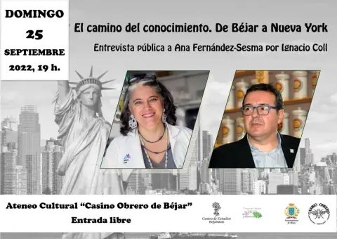 Cartel charla con Ana Fernández-Sesma