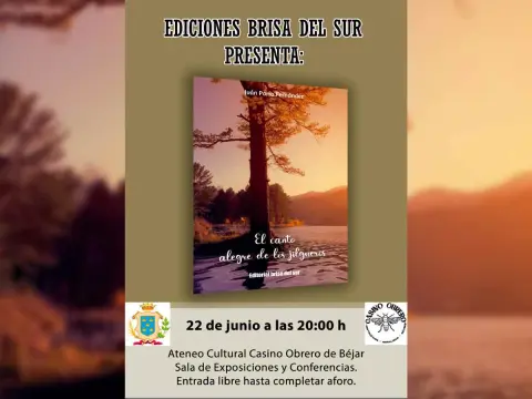 Cartel presentación del libro de poemas de Ivan Parro en el Casino Obrero de Béjar