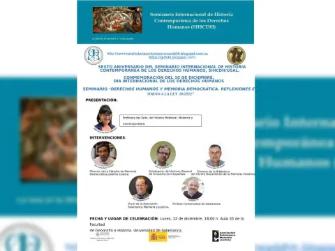 Cartel anunciador de la actividad