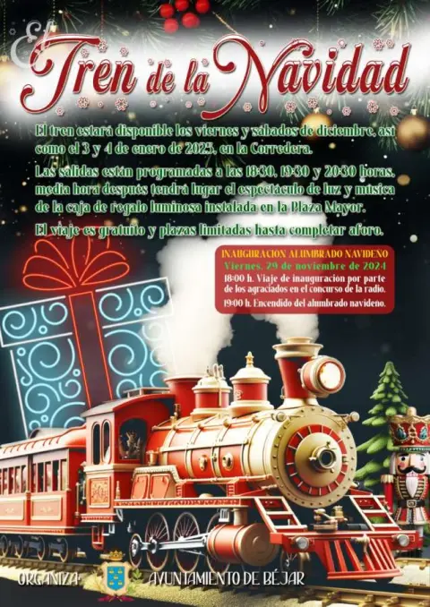 Cartel Tren de Navidad en Béjar