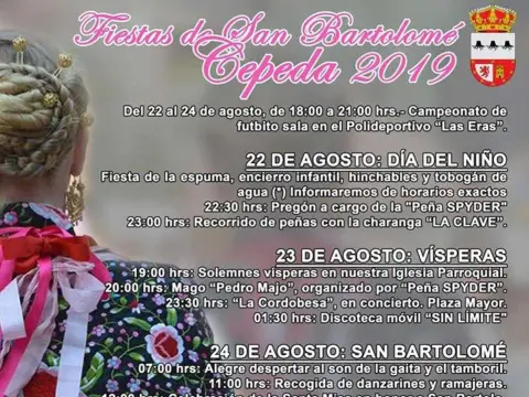 Cepeda celebrará esta semana sus Fiestas Patronales