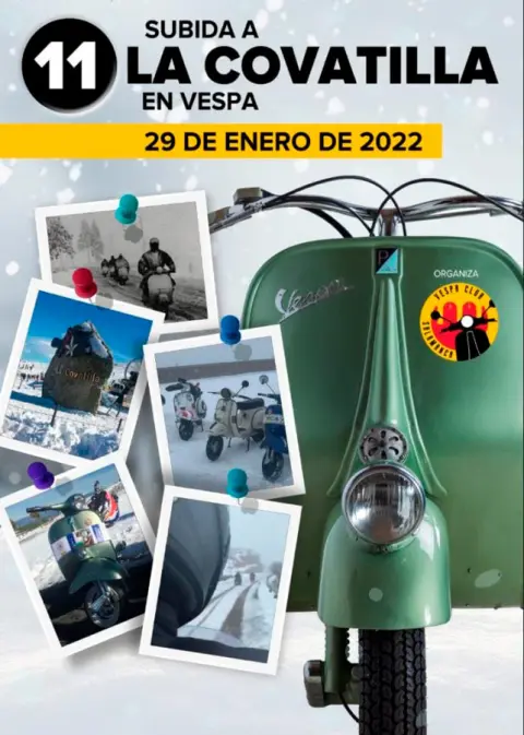 Subida a La Covatilla en Vespa
